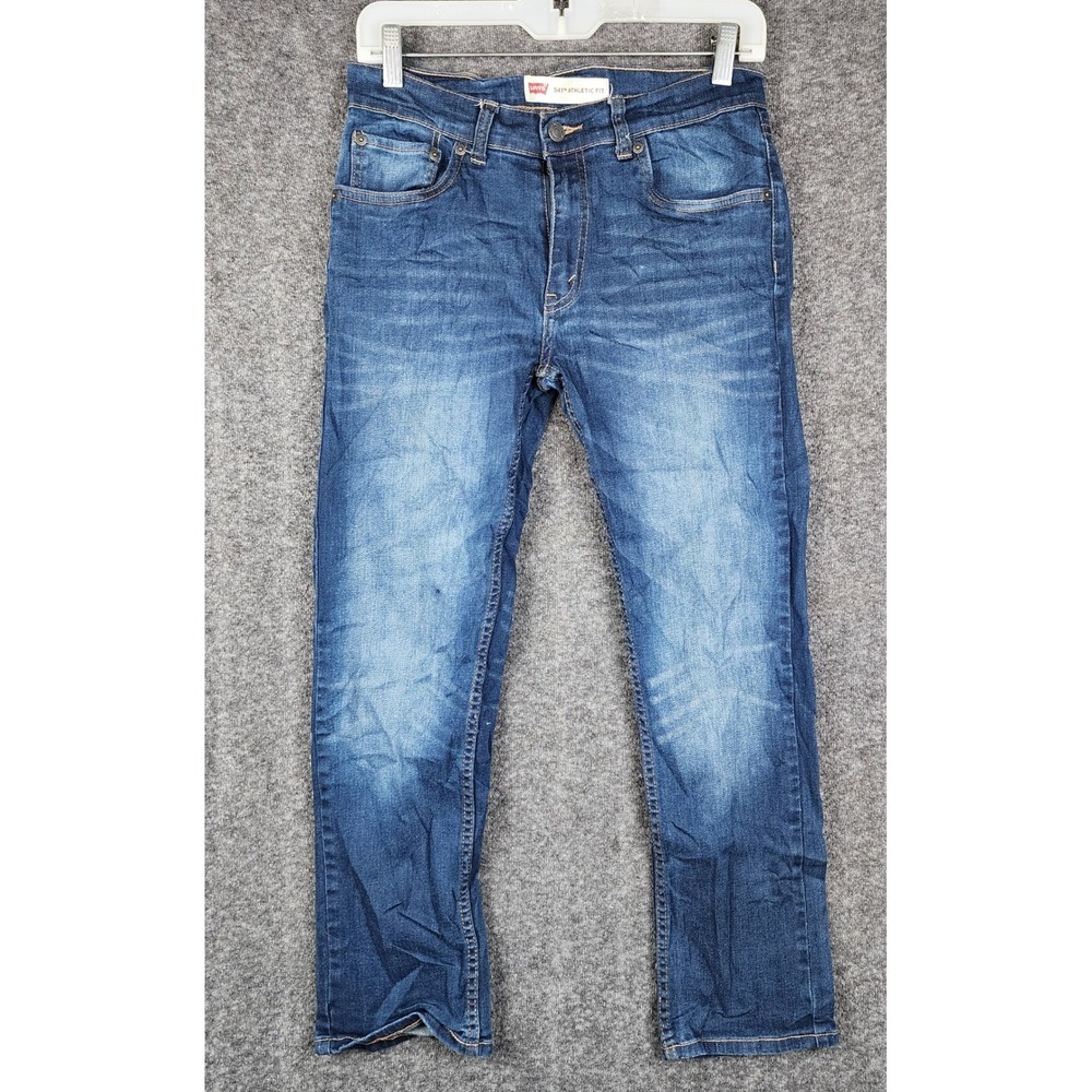 Levi's 541 Athletic Fit Jeans Boys 16 REG 28x28‎ Blue Medium Wash Stretch Denim